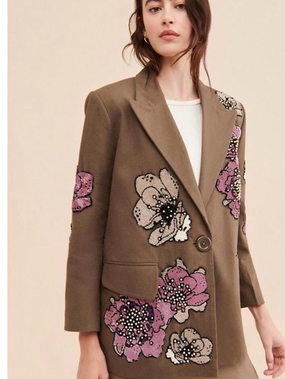 Embellished Dhruv Kapoor Floral Blazer Jacket